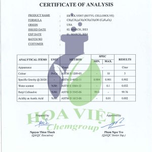 BCS (Mỹ) -COA (2023)