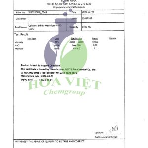 Hec hàn quốc -COA (2022)