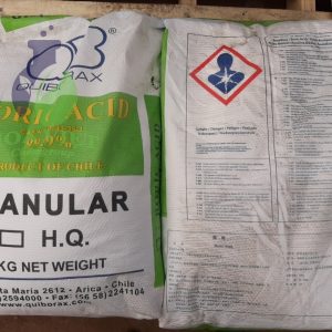 Acid boric-chile